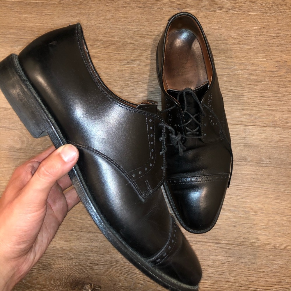 Allen Edmonds Fairhaven Black Leather Oxford Shoes